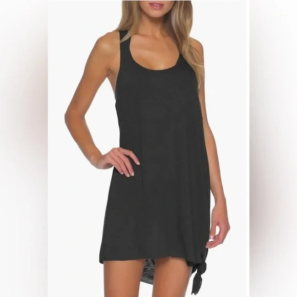 Becca It's a Breeze Twist Back Cover-Up Dress in Orange - Picture 2 of 7